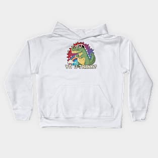 Dino Dilemma - The Pondering Prehistoric Kids Hoodie